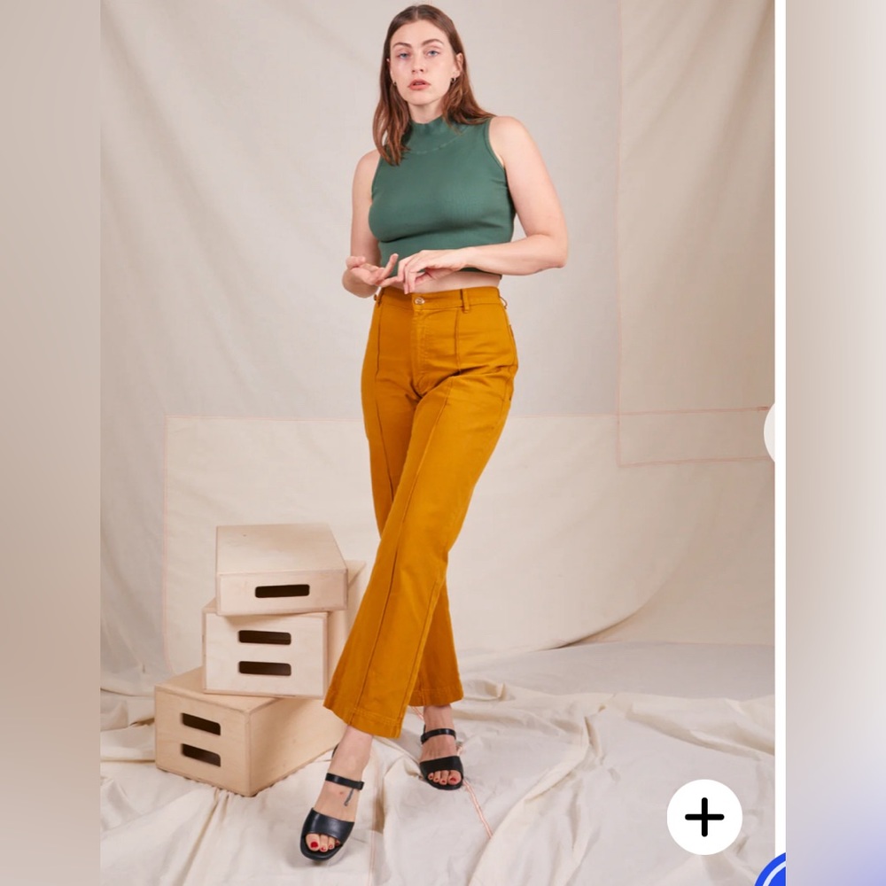 Big Bud Press Many Colors Mock Neck Crop Tank